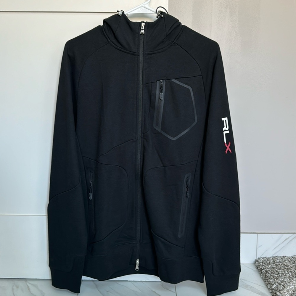 RLX RALPH LAUREN BLACK ZIP UP JACKET